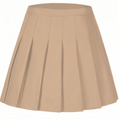 Laimi Duo Girls' mini Pleated Skirts Champagne Pleated Tennis Skirts Skorts for Women Athleti Skirt Christmas Outfits Size L