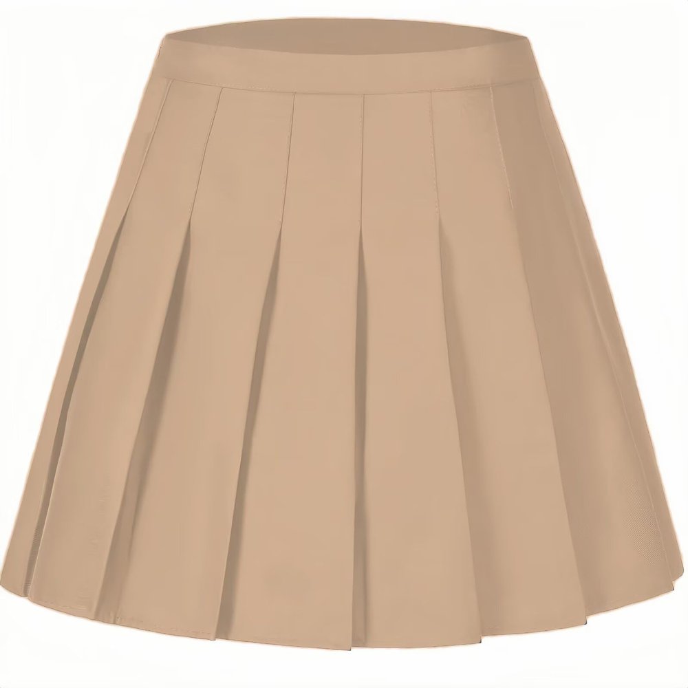 Laimi Duo Girls' mini Pleated Skirts Champagne Pleated Tennis Skirts Skorts for Women Athleti Skirt Christmas Outfits Size L