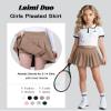 Laimi Duo Girls' mini Pleated Skirts Champagne Pleated Tennis Skirts Skorts for Women Athleti Skirt Christmas Outfits Size L view 2