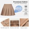 Laimi Duo Girls' mini Pleated Skirts Champagne Pleated Tennis Skirts Skorts for Women Athleti Skirt Christmas Outfits Size L view 4