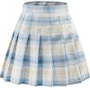 Girl Uniform Pleated Skirts Casual Blue Plaid Summer Fashion Skirt for Girls Golf Workout Skorts bulit in Shorts Size 10 view 1