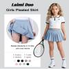 Girl Uniform Pleated Skirts Casual Blue Plaid Summer Fashion Skirt for Girls Golf Workout Skorts bulit in Shorts Size 10 view 4