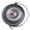 Camping Pot with Lid Hanging 4L Round Portable Lightweight Anti-rust Cookware Cooking Equipment for Self-driving Tour BBQ Picnic Sport Outdoor. view 2