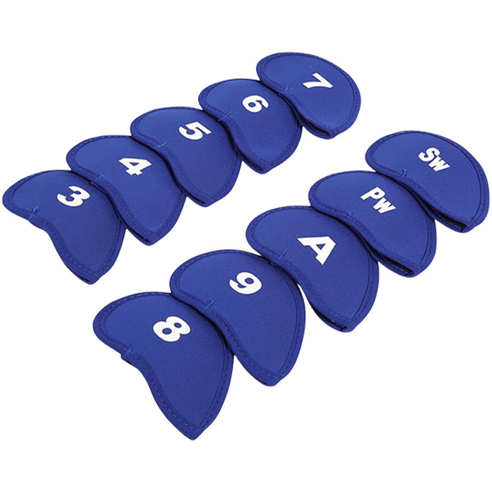 WHFCBJBW 10Pcs Golfs Headcover Protective Protective Golfs Iron Head Soft Golfs Club Head Putter Protector