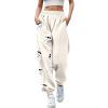 Sales Clearance Today Deals Prime,Wide Leg Sweatpants Women,This is Some Boo Sheet Sweatpants Women Halloween Cool Ghost Graphic Wide Leg Joggers Cinch Bottom Baggy,Order,Beige-A,Xx-Large view 1