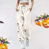 Sales Clearance Today Deals Prime,Wide Leg Sweatpants Women,This is Some Boo Sheet Sweatpants Women Halloween Cool Ghost Graphic Wide Leg Joggers Cinch Bottom Baggy,Order,Beige-A,Xx-Large view 3