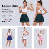 Laimi Duo Girls Pleated Skirt with Shorts Green Plaid Tennis Pleated Skirt for Girl mini Skater Skirts Skorts Summer Outfit Size 12 view 3