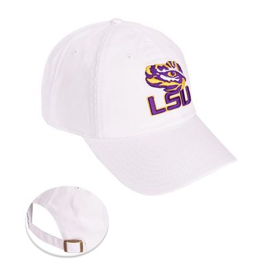 Desert Cactus LSU Louisiana State University Baseball Hat Tigers Geaux Brimmed Embroidered Hats Cap Adjustable Cloth Strap Adult (Style H1) White