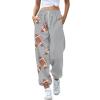 to Clearance,Wide Leg Joggers for Women,This is Some Boo Sheet Sweatpants Women Halloween Cool Ghost Graphic Wide Leg Joggers Cinch Bottom Baggy,Warehouse,Grey-C,Small view 1