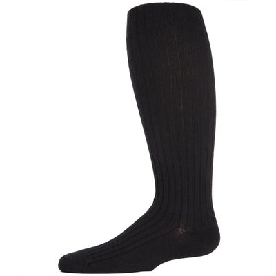 MeMoi Girls Ribbed Cotton Blend Sweater Tights Cocoa 8