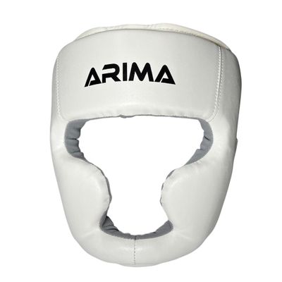 Boxing Headgear with Cheek Protection - Adjustable Sparring Head Guard for MMA, Kickboxing, Muay Thai, and Boxing - Ideal for Men, Women, Youth, White, L