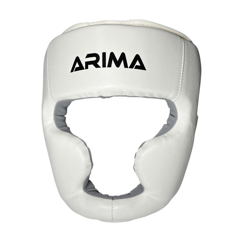 Boxing Headgear with Cheek Protection - Adjustable Sparring Head Guard for MMA, Kickboxing, Muay Thai, and Boxing - Ideal for Men, Women, Youth, White, L