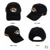Desert Cactus University of Missouri Baseball Hat Mizzou Tigers Brimmed Embroidered Hats Cap Adjustable Cloth Strap Adult (Style D1) Black view 3