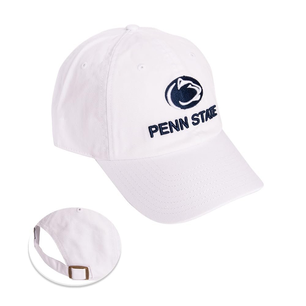 Desert Cactus Penn State University Baseball Hat Pennsylvania PSU Nittany Lions Brimmed Embroidered Hats Cap Adjustable Cloth Strap Adult (Style G1)