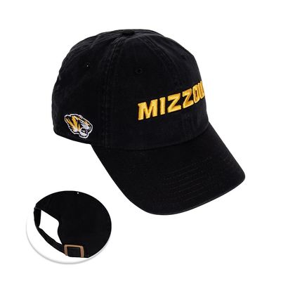 Desert Cactus University of Missouri Baseball Hat Mizzou Tigers Brimmed Embroidered Hats Cap Adjustable Cloth Strap Adult (Style F1) Black