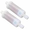 2PC 35-816296-4 Inline Fuel Filter Replacement 5/16" Fuel Filter for Mercury 816296Q2 Quick Silver Polaris 2530008 Sea Doo 275000051 275000262 Sierra 18-7830 0398327 30-200hp Mariner Outboard Boat view 2