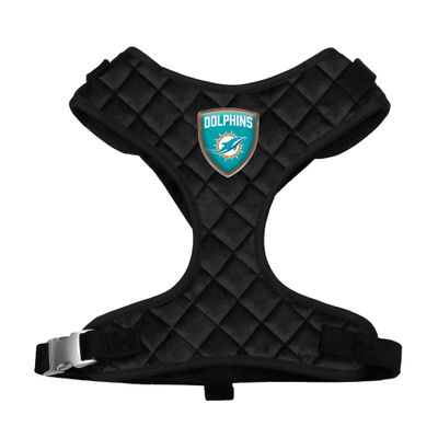 Littlearth NFL Miami Dolphins Velvet Pet Harness, Large