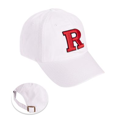 Desert Cactus Rutger University Baseball Hat New Jersey Scarlet Knights Brimmed Embroidered Cap - Adjustable Cloth Strap - A (US, Alpha, One Size, White)