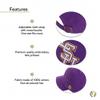Desert Cactus LSU Louisiana State University Baseball Hat Tigers Geaux Brimmed Embroidered Hats Cap Adjustable Cloth Strap Adult (Style A1) Purple view 4