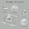 WEIMAISI Glasses Holder 12pack Sunglass Organizer Wall, Acrylic Sunglass Holder Clear Sunglasses Display Rack for Multiple Glasses, Eyeglass Holder for Office & Home Decor view 3