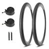 2-Pack Hybrid Bike Tire Kit: 26/27.5/29-inch Lightweight Bicycle Replacement Tires with Inner Tubes and Tire Levers Compatible with MTB,Urban Bike,26 x 1.95/27.5 x 2.1/29 x 2.25 view 1