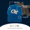 Desert Cactus Georgia Tech University Embroidered Baseball Hat(A1) Blue view 4