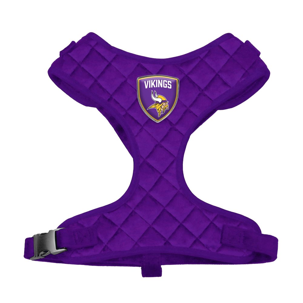 Littlearth NFL Minnesota Vikings Velvet Pet Harness, Small