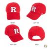 Desert Cactus Rutger University Baseball Hat New Jersey Scarlet Knights Brimmed Embroidered Cap - Adjustable Cloth Strap - A (US, Alpha, One Size, Red) view 3