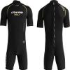 Cressi Baula 2.5 mm Man Short Sleeves Short Wetsuits, Black/Yellow, L view 1