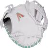 Easton | Professional Collection SIGNAUTRE Series Fastpitch Softball Catcher's Mitt | Jen Schroeder Model | 34" | Pro H-Web | Right Hand Throw | White/Teal view 3