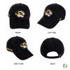 Desert Cactus University of Missouri Baseball Hat Mizzou Tigers Brimmed Embroidered Hats Cap Adjustable Cloth Strap Adult (Style G1) Black view 3