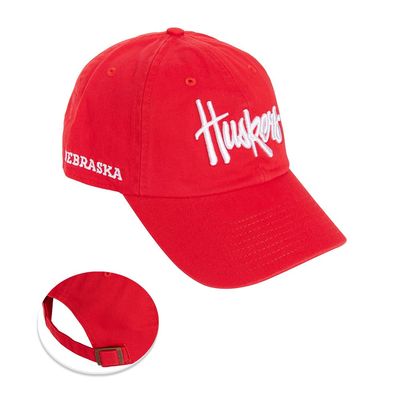 Desert Cactus University of Nebraska Baseball Hat Huskers GBR NU Brimmed Embroidered Hats Cap Adjustable Cloth Strap Adult (Style D1) Red