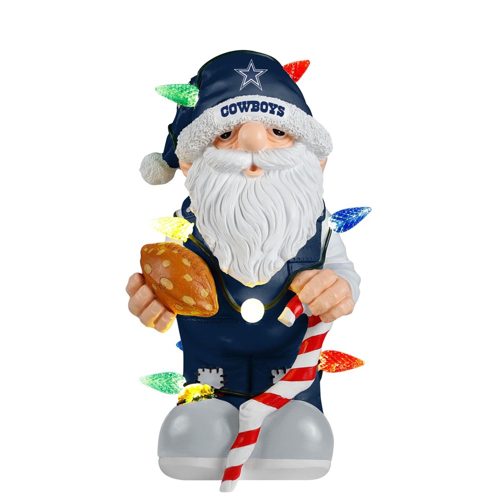 FOCO Dallas Cowboys NFL 10 Inch Light Up Holiday Gnome
