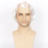 ASKUANG Old Man Costume Wig Short Wavy Old Man Bald wig Comb Over Style for Bald Costume Party Funny Wigs (White) view 1