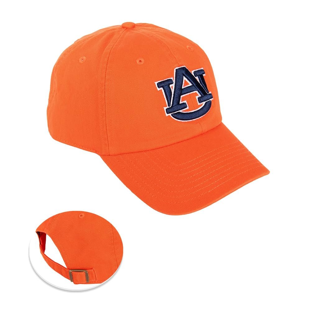Desert Cactus Auburn University Baseball Hat Tigers War Eagle Brimmed Embroidered Hats Cap Adjustable Cloth Strap Adult (Style C1) Orange