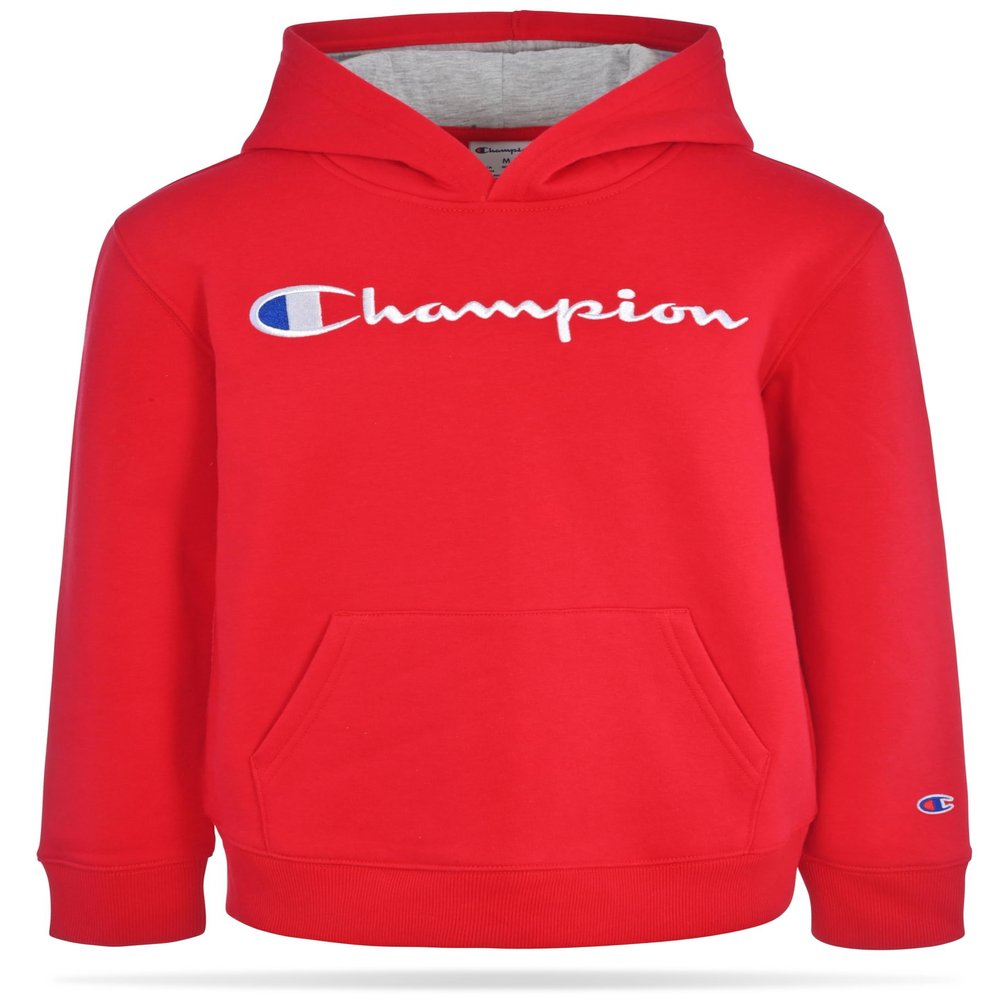 Champion Boys Hoodie for Kids Sweatshirt Fleece Youth Pullover With Hood (US, Alpha, Large, Regular, Signature Lychee Red)