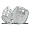 Easton | Professional Collection SIGNAUTRE Series Fastpitch Softball Catcher's Mitt | Jen Schroeder Model | 34" | Pro H-Web | Left Hand Throw | White/Teal view 1