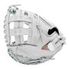 Easton | Professional Collection SIGNAUTRE Series Fastpitch Softball Catcher's Mitt | Jen Schroeder Model | 34" | Pro H-Web | Left Hand Throw | White/Teal view 4