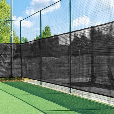 Vermont Tennis Court Wind Screen & Privacy Screen Windscreen | 6 x 60 or 6 x 40 Tennis Court Shade Cover  Green, Navy or Black [Optional Logo] (Without Logo, Black, 60ft x 6ft)