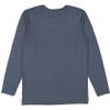 LAT Adult Unisex Long Sleeve Fine Jersey T-Shirt, Vintage Denim/Natural, Medium view 3
