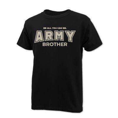 Armed Forces Gear Army Brother Youth T-Shirt (Black, LG)