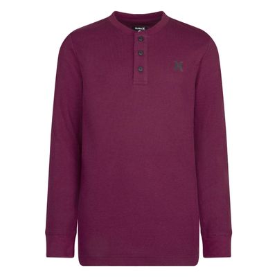 Long Sleeve Waffle Knit Shirt