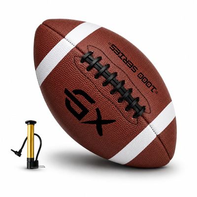 GX TOUR+ Official Size 7 Football. Youth Size Suitable for Ages 12 to 17 Check Size Before Order. Durable,Strong Grip Leather.