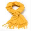 Cindy & Wendy Women's Pashmina Shawl Wrap for Evening Dress Bridesmaid Wedding Bridal Winter Warm Large Soft scarf (Golden Yellow) view 2