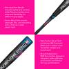 Axe | Avenge Pro 3 Hybrid | BBCOR Baseball Bat | Drop -3 | 3-Piece Hybrid | 2 5/8" Barrel | Black/Blue/Pink (Flared Axe Handle, 33") view 4