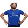 5X-Large Royal Mens Do Something! T-Shirt view 1