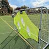 Vallerta Match 12x6 Ft Steel Soccer Goal + Skill-Shot Professional Soccer Shooting Practice Target Net & Rebounder. (Black/Orange, 12' x 6') view 4