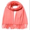 Cindy & Wendy Women's Pashmina Shawl Wrap for Evening Dress Bridesmaid Wedding Bridal Winter Warm Large Soft scarf (Coral Pink) view 1