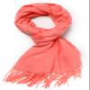 Cindy & Wendy Women's Pashmina Shawl Wrap for Evening Dress Bridesmaid Wedding Bridal Winter Warm Large Soft scarf (Coral Pink) view 2