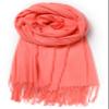 Cindy & Wendy Women's Pashmina Shawl Wrap for Evening Dress Bridesmaid Wedding Bridal Winter Warm Large Soft scarf (Coral Pink) view 3
